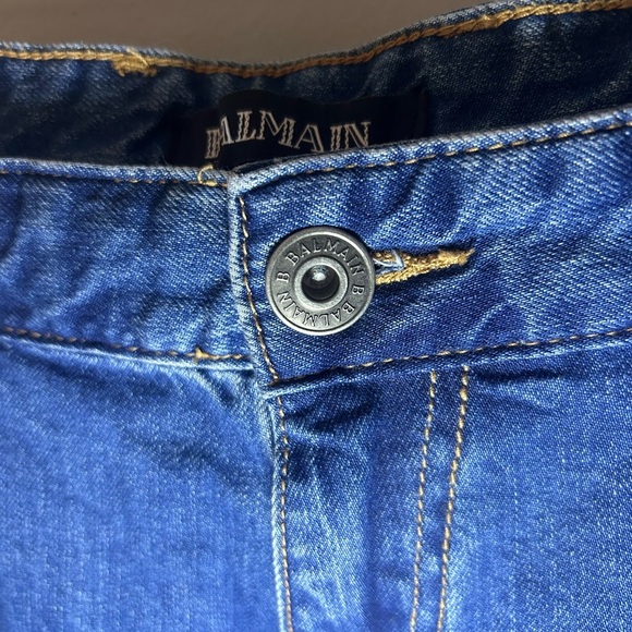 Balmain leather patch jeans - Picture 5 of 10